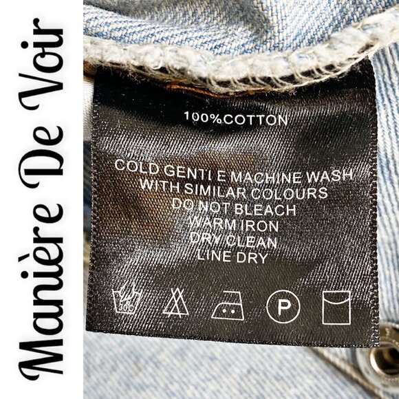 MANIÈRE DE VOIR Skinny High Rise Skinny Jeans With Zipper Legs, UK 10/ US4 - Picture 9 of 10